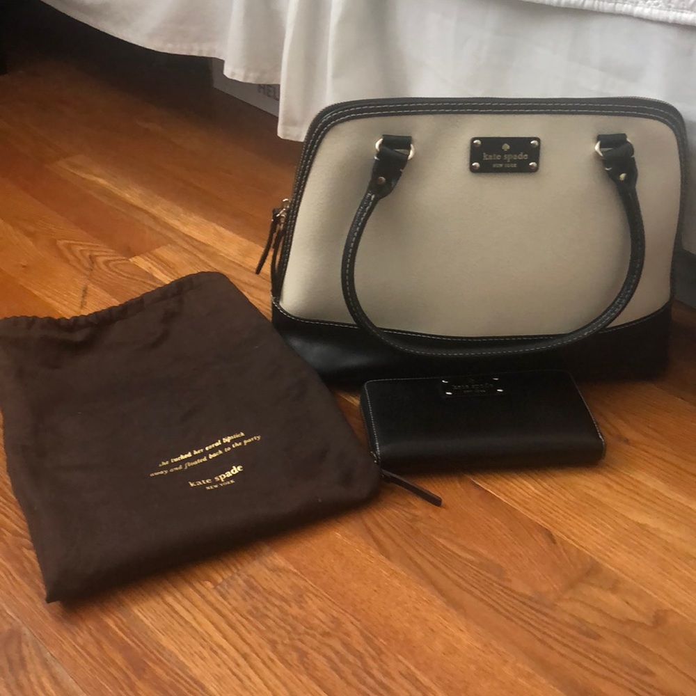 EUC Kate Spade purse with coordinating wallet
